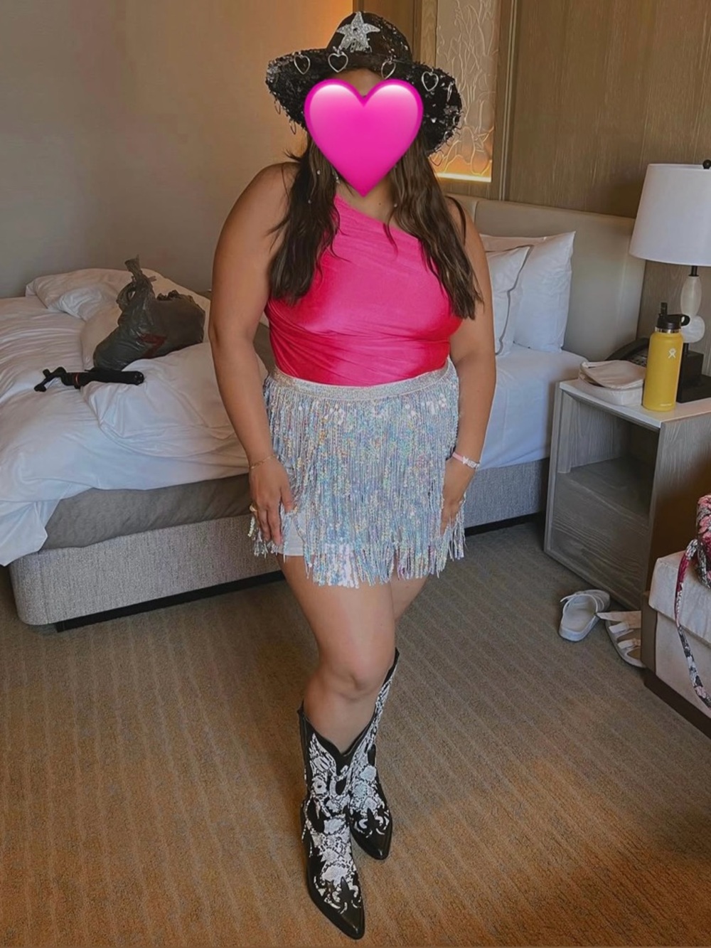 Apricot Lane Hot Pink One-Shoulder Top